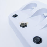 White/Blue Triple Roll-On Wax Heater | 3-in-1 Cartridge Wax Warmer for Salon & Spa Hair Removal Roll-On Wax Heater