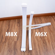 White Half Moon Floor LED Lamp HD-M8X | 125-180 cm | 71cm | 50W Lighting