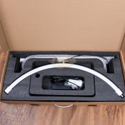 White Half Moon Floor LED Lamp HD-M8X | 125-180 cm | 71cm | 50W Lighting