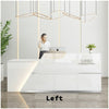 White Reception Desk With LED | Left Furniture