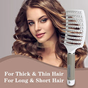 White Vented Detangling Hair Brush | Blow-Dry & Styling Hair Brush