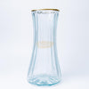 Wide-Mouth Clear Glass Textured Vase with Gold Trim - 29*10cm Lash Extension Accessories