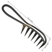 Wide Tooth Hair Styling Comb - Black Hair Brush