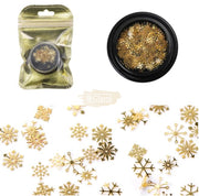 Winter Nail Art Sequins Available in 5 designs 2 Gold Nail Art Tool