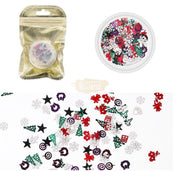 Winter Nail Art Sequins Available in 5 designs 5 Nail Art Tool