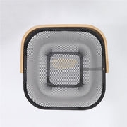 Wire Mesh Steel Basket with Handle | Small | Black | 25*25*18 cm Basket