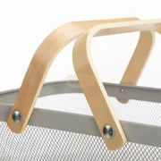 Wire Mesh Steel Basket with Handles | Big | Grey | 47*25*18 cm Basket