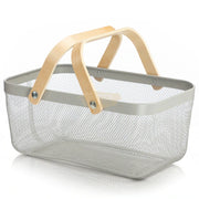 Wire Mesh Steel Basket with Handles | Big | Grey | 47*25*18 cm Basket