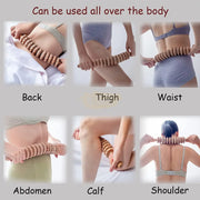 Wood Massage Rollers with anti-slip Handle | 12 Wheels Massage Rollers