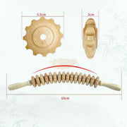 Wood Massage Rollers with anti-slip Handle | 16 Wheels Massage Rollers