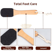 Wooden Double-Sided Pumice Foot File Foot File