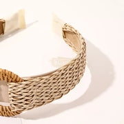 Woven Two-Tone Headband Hair Accessories