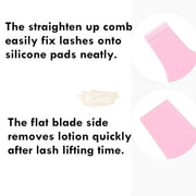Y Brush & Separator Combo for Lash Lift | White Lash Extension Accessories