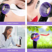 Zero 9 Mini Portable Bladeless Handheld Fan - Lash Extension Dryer Fan (USB Rechargeable) Lash Fan
