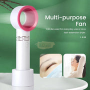 Zero 9 Mini Portable Bladeless Handheld Fan - Lash Extension Dryer Fan (USB Rechargeable) Lash Fan