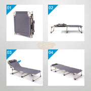 Zero Gravity Folding Recliner Chair | Grey | 190*68*28 cm Outdoor Chair