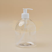 Clear Refillable Bottle With Pump Dispenser - 500ml