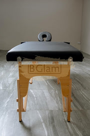 Portable Massage Spa Bed | Wood | 2 Zones | Black