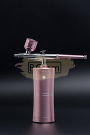 Multi-Purpose Rechargeable Handheld Single Action Airbrush Set - Pink