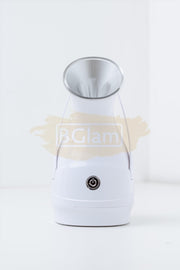 Facial Steamer with handle - White/Silver