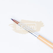 Acrylic Brush with light brown wood handle No 8
