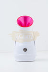 Facial Steamer with handle - White/Fuchsia