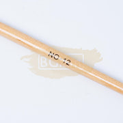 Acrylic Brush with light brown wood handle No 12