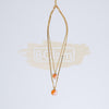 Fashion Jewelry - Necklace M-261 - Orange/White