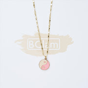 Fashion Jewelry - Necklace M-261 - Pink/White