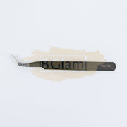 HRC40 Anti-Static Stainless Steel Tweezers Black 120mm - ESD-15