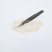 HRC40 Anti-Static Stainless Steel Tweezers Black 120mm - ESD-17