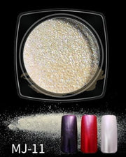 Nail Powder Mirror Effect Chrome Powder with applicator available in 16 colors