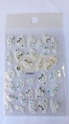 5D Embossed Nail Art Stickers - XF-5D011