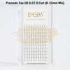 EMEDA Eyelash Extension | Premade Fans 120 | 6D | 0.07 D Curl | Mixed 9-15mm