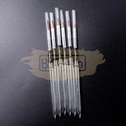 Acrylic Brush Set Silver - 6 pieces