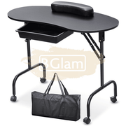 Foldable Manicure Station with Carry bag - Black MT-001