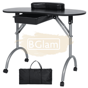 Foldable Manicure Station with Carry bag - Black MT-005