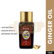 Inatur Essential Oil - Ginger - Anti-bacterial, healing effect, detoxifies the skin