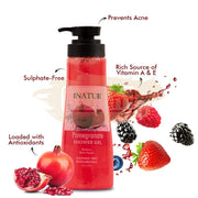 Inatur Shower Gel 350ml - Pomegranate - Invigorating