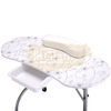 Foldable Manicure Station - White Flower Design with Carry Bag MT-017F