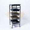 Salon/Barber Trolley Cart | Black F-28