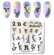 Nail Art Stamping Plates ND Collection