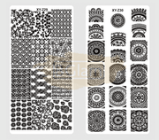 Nail Art Stamping Plates XY-Z Collection