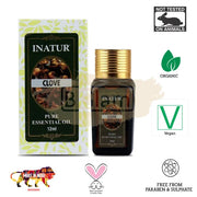 Inatur Essential Oil - Clove - Boosts immune system, Anti-Bacterial, Relieve Stress & Pain
