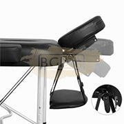 Portable Massage Spa Bed | Aluminum | 3 Zones | Black | 185*60cm