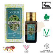 Inatur Essential Oil - Eucalyptus - Massage Oil, Air Freshener, Antiseptic Properties