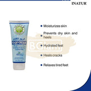 Inatur Foot Cream 100g - Revitalizes & Soothes Cracked Feet