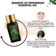 Inatur Essential Oil - Peppermint - Increase Immunity, nourishes dull skin, Eliminates bad breath