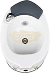 Elongated Pedicure Tub with Massage, Lights & Pull-Out Sprayer