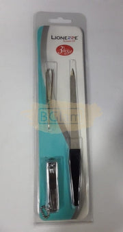 Lionesse 3 in 1 Set 5112 (Nail File, Tweezers & Nail Clipper)